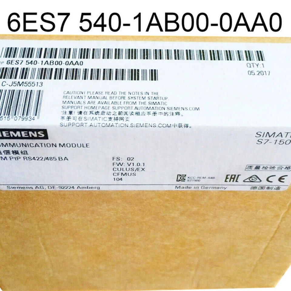 New Siemens SIMATIC S7-1500 6ES7540-1AB00-0AA0 6ES7 540-1AB00-0AA0 - Image 3 of 4