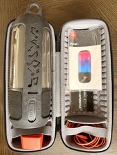 JBL Pulse 3 Bluetooth Speaker - Black w /Chgr, Silicone Case, Molded Carry Case