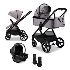 Moon AURA Kombikinderwagen SET inkl. Cosmo 2.0 Babyschale stone - melange NEU