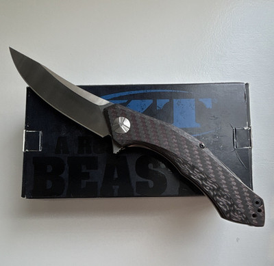 Zero Tolerance ZT 0462 Sinkevich CPM 20CV CF/Ti Clip Point Plain Frame Lock