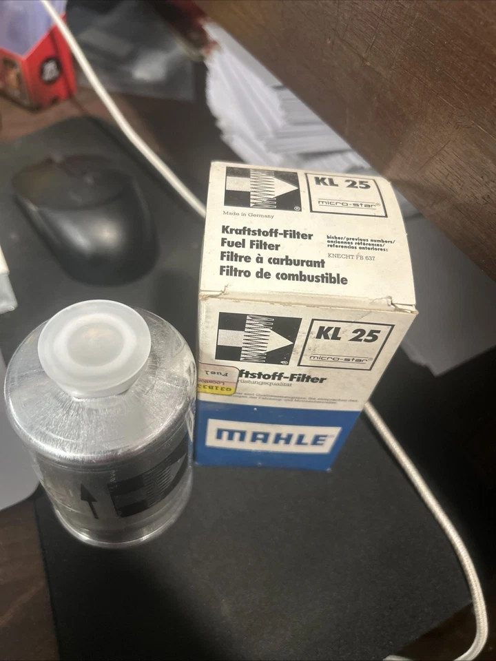 FILTRO DE COMBUSTIBLE MOHLE Se adapta a BMW 320i 1977-1978 (#13 32 1 262 324 / KL25) Foto 3 de 3