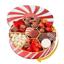 BONNIE AND POP Christmas Gift Basket - Holiday Gifts - Chocolate & Nut Gift Box