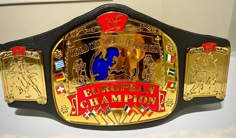 WWF - Vintage 2001 European Championship Replica Wrestling Belt - Image 2 of 3
