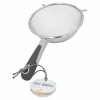 Birkmann Easy Baking Sieb Feinsieb Abtropfsieb KüChensieb Haushaltssieb Grau