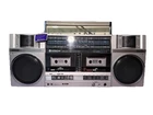 Hitachi TRK-W55W Vintage Cassette Radio EQ Boombox Works
