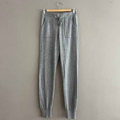 C by Bloomingdale's Damen Jogginghose grau meliert 2-fädig Kaschmir Größe XS