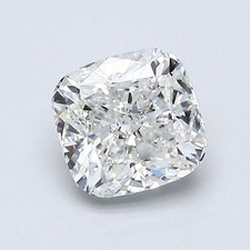 Cert. GIA 1 Carat Cushion Cut Natural Mined Diamond Loose H color SI2 clarity 3680.00 per carat