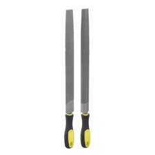 2pcs Half Round File 12" High Carbon Steel Cut Hand Rasp with Plastic Handle