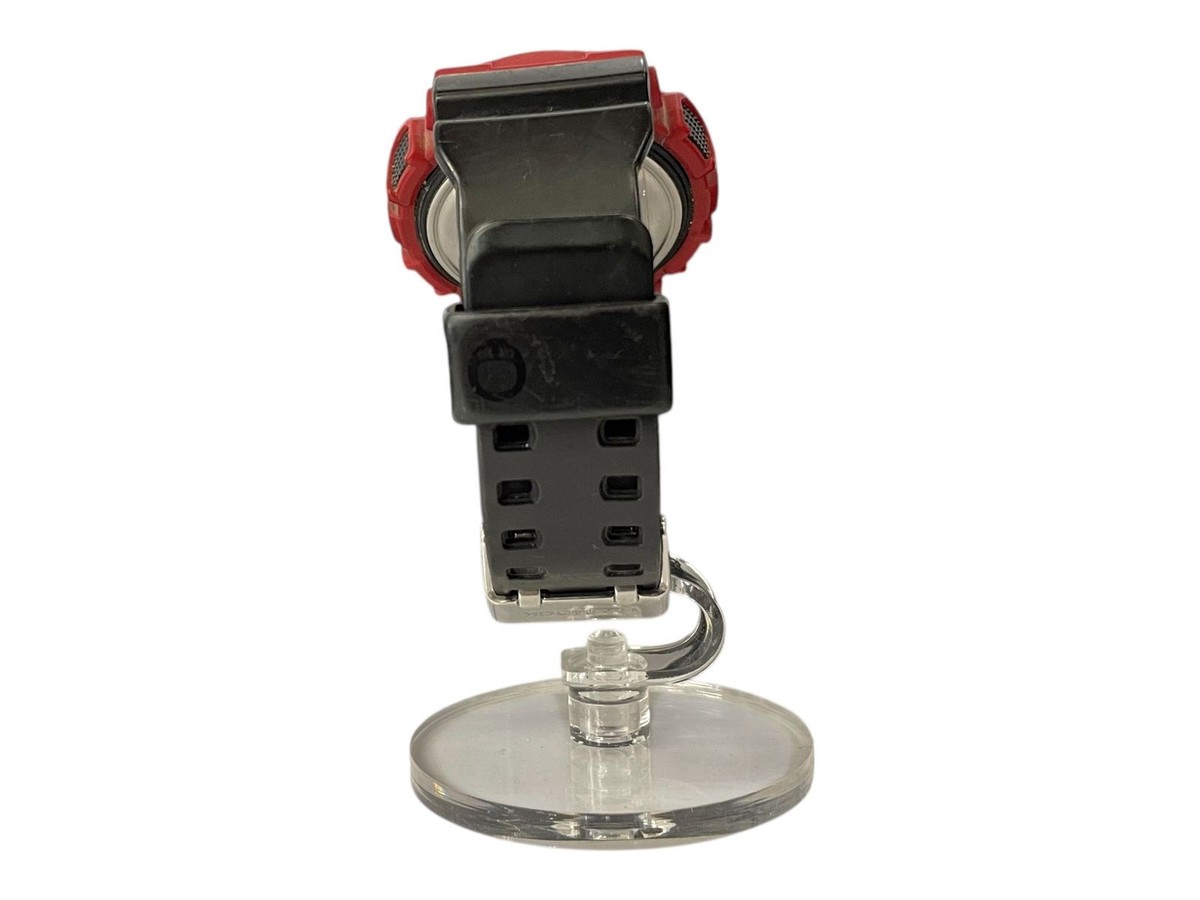 Casio G SHOCK GA 100DA Black Eye Patch Red Black Mens Quartz Watch