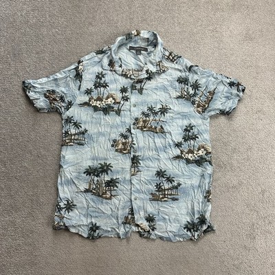 HAWAII Hemd Hawaiishirt Floral G-L Magnum Rockabilly Hawaiianer Aloha 22918 Blau