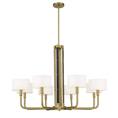 Minka Lavery 2788 Chelsea 8 Light 40"W Chandelier - Brass - Picture 3 of 4