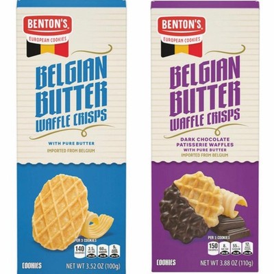 Benton s Belgian Butter Waffle Crisps   Pure Butter or Dark Chocolate
