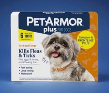 New PetArmor Plus Flea and Tick Prevention for Dogs 5-22 lbs
