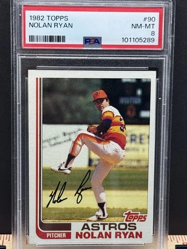 1982 Topps Nolan Ryan # 90 PSA 8 New Slab / Fresh Grade Houston Astros