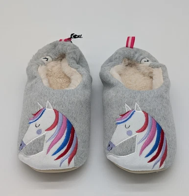 Joules Girls' Rainbow Horse Slippers Brand new with tags RRP £19.95