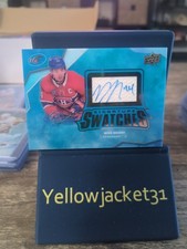 2022 UD Ice Hockey Nick Suzuki Auto Signature Swatches Jersey Relic SP Autograph
