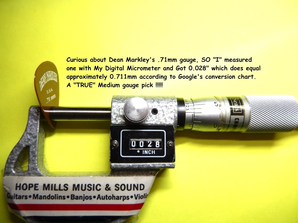 Selecciones de guitarra vintage Dean Markley, lote de 20 todas marrones 0,71 mm Foto 4 de 4