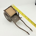 Antique Cast Iron Miniature Horse Cart Wagon Toy Doll Accessory 8” — photo 3