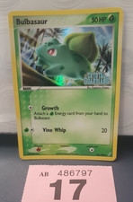 FREEPOST UK 2006 Pokémon Crystal Guardians REVERSE HOLO STAMPED #46 Bulbasaur