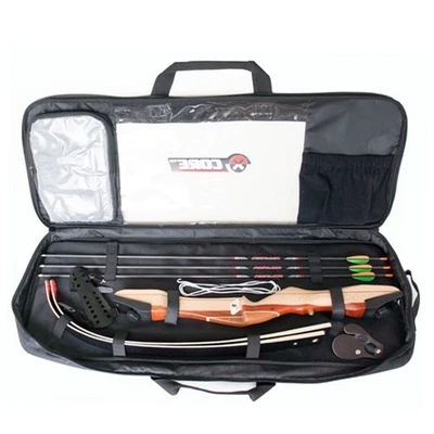 FRANKS-CASTLE Recurvebogen Set Ragim Wildcat Black 68" 16-34 lbs Tasche Carbonpfeile Zubehör