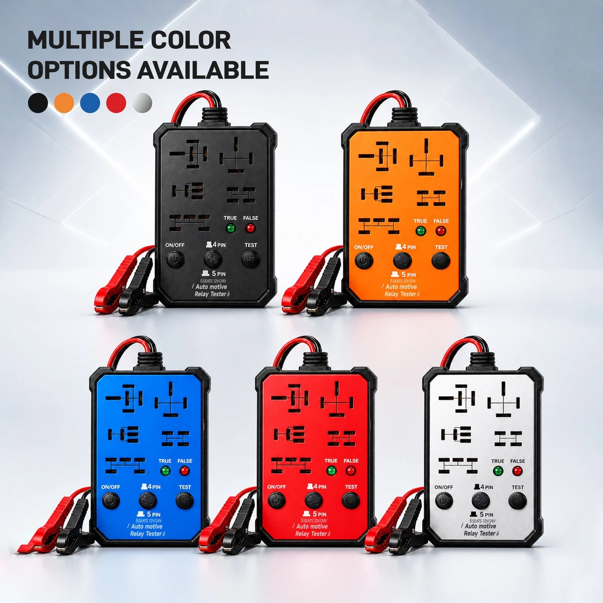 Probador de relé automotriz 2 en 1 12V/24V herramienta de sonda de diagnóstico de circuito de automóvil