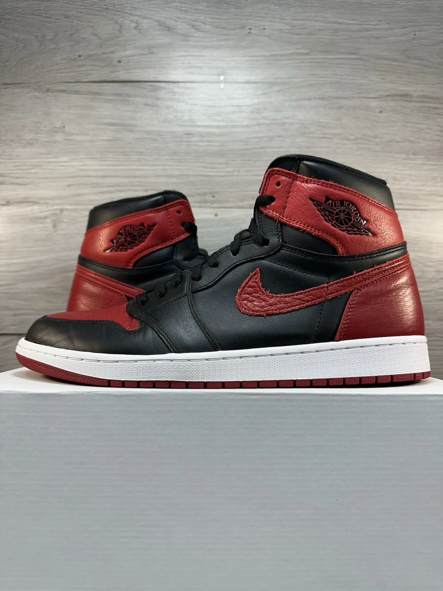 シューズ(男性用) NIKE AIR JORDAN1 OG 2016 banned 28cm Air Jordan 1 Retro OG High Bred Banned 2016 Size 9.5 Mens Black