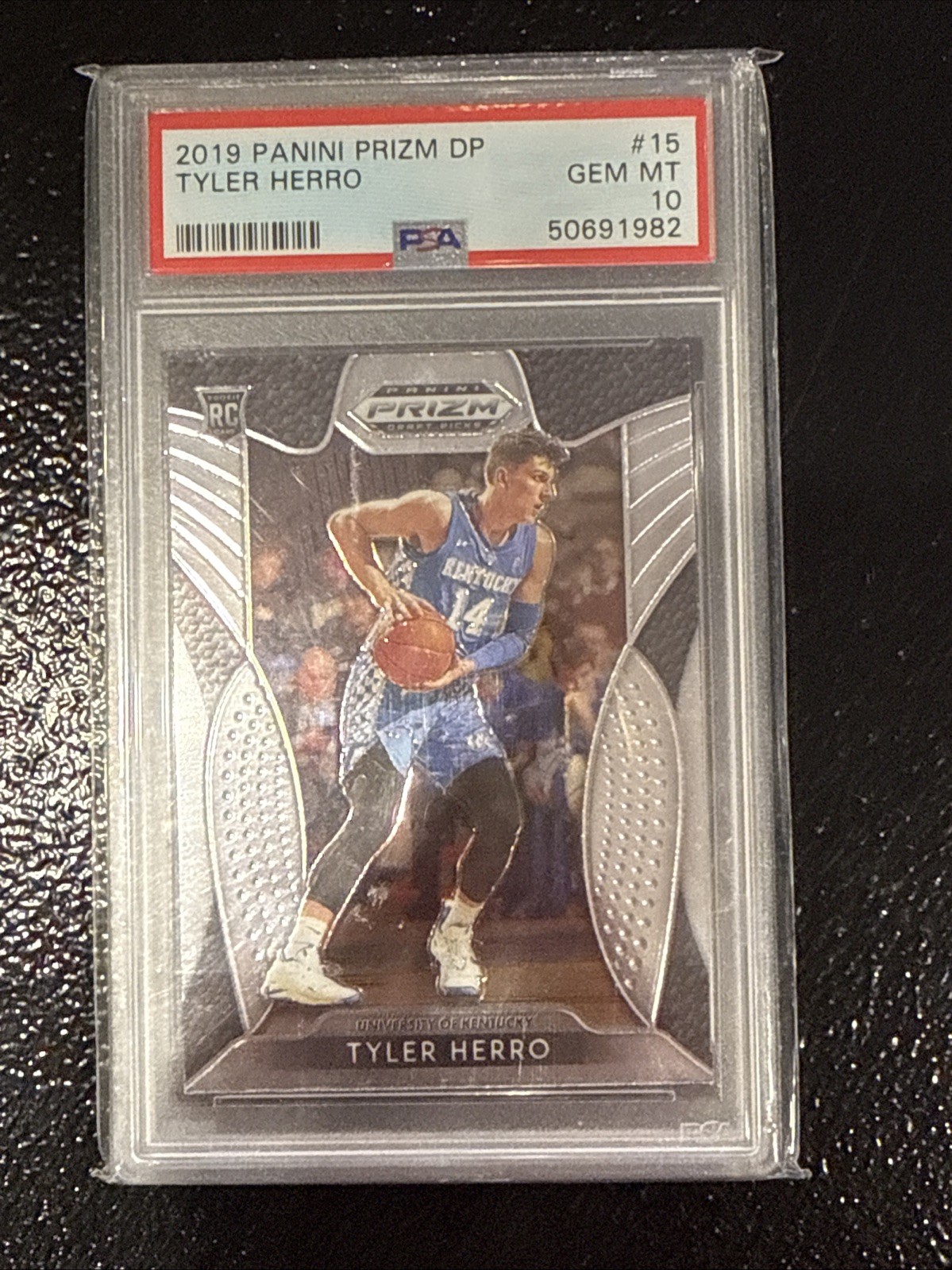 TYLER HERRO 2019 Panini Prizm Draft Picks DP #15 Miami Heat PSA 10 Rookie Rc Gem