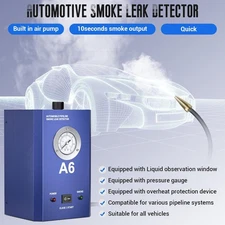 A6 Automotive Pipeline Smoke Leak Detector Pressure Gauge Smoke Machine Air Pump