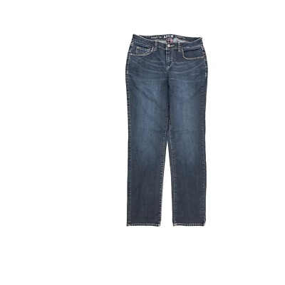 Apt. 9 Straight Leg Curvy Women's size 8 Dark Wash Blue Denim Jeans