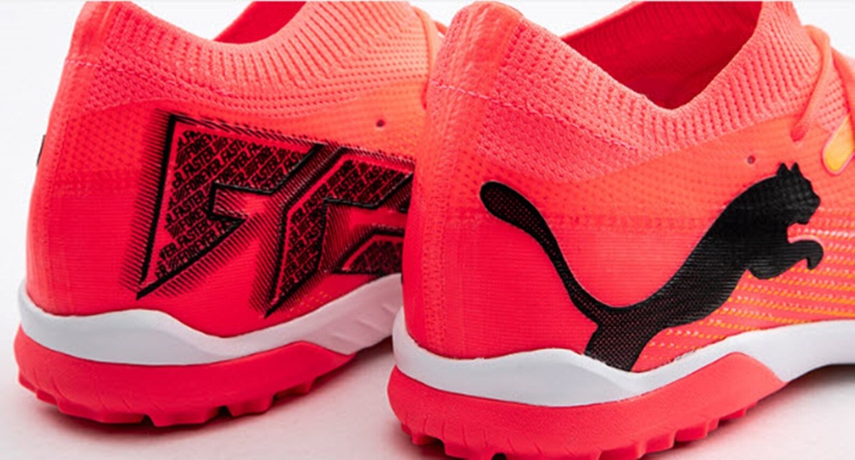 PUMA Men Future 7 Match TT Cleats Soccer Orange Futsal Run Shoes