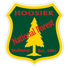5" hoosier national forest bumper sticker decal usa made