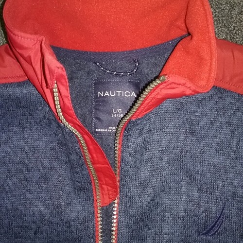 Boys Nautica Navy/Red Zip Jacket-New with Tags-Free Shipping - Picture 6 of 10