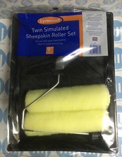 LYNWOOD Twin Simulated Sheepskin Roller Set 9" with tray for walls & ceilings