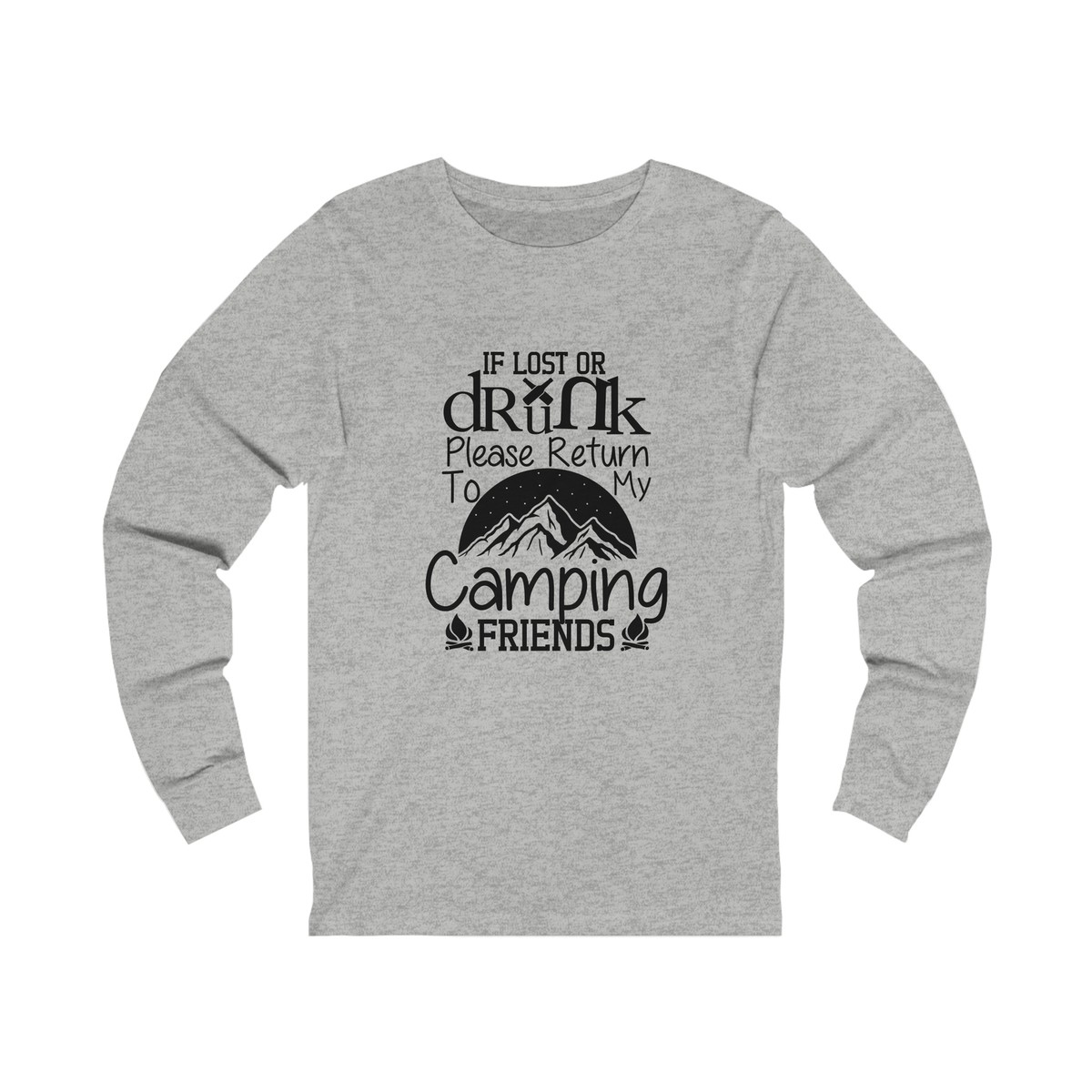 If Lost Or Drunk Return To My Camping Friends Funny T-Shirt If Lost Or Drunk Return To My Camping Friends Funny T-Shirt