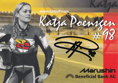 Autograph - Katja Poensgen (motorsport) - motorcycle