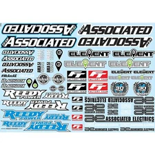 Team Associated AE Branding Decal Sheet ASC91913 Electric Car/Truck Option Parts