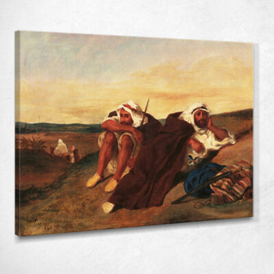 Araber Di Orano Eugène Delacroix, edx13 Gemälde auf Leinwand gedruckt