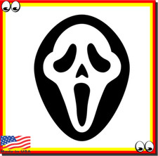 Scream Mask Vinyl Cut Decal Sticker Halloween Window Decal SCREAM MASK