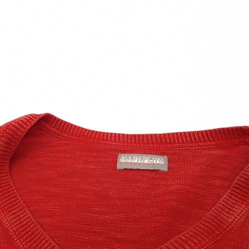 Pulóver Napapijri Para Hombre Rojo De Algodón Talla M - Imagen 4 de 8