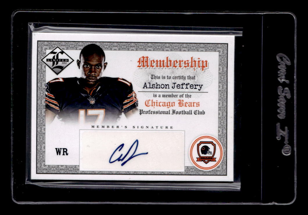 2012 Limited Membership Autographs #29 Alshon Jeffery Auto /99 - NM-MT