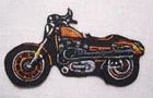 APPLICATION PATCH heat adhesive ** 4 x 8 cm ** MOTORCYCLE BRICK