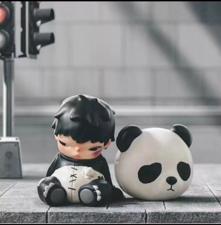 Popmart Hirono Doll Panda Limited Edition Figure | eBay
