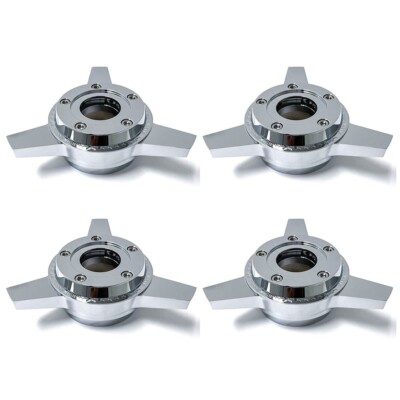 3 BAR CHROME SPINNER ZENITH STYLE LA WIRE WHEEL KNOCK OFF (set of 4 pcs) W14