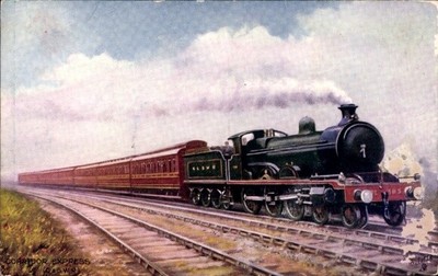 Ak Britische Eisenbahn, Lokomotive, Corridor Express, Glasgow und... - 4530812