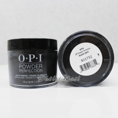 OPI Powder Perfection Dip Powder - BLACK ONYX 1.5oz 43g # DPT02