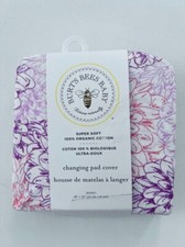 Burt's Bees Baby Changing Pad Cover 100 Organic Cotton Floral 16" x 32"