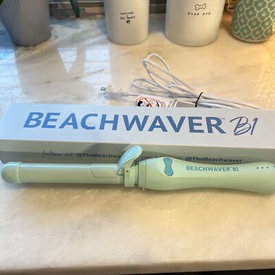 Beachwaver B1 Curling Iron Baby Blue  1'' Barrell NIB Authentic