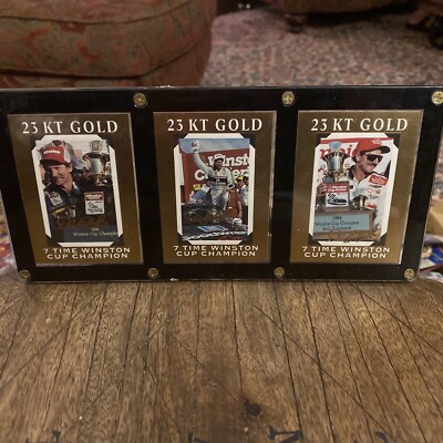 1995 Classic Ltd. Ed. 23KT Gold Dale Earnhardt Set of 3 Cards Numbered.