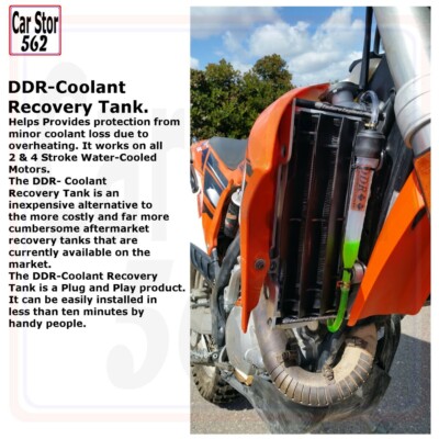DDR - Motorcycle Coolant Recovery Tank -  Dirt/Dual - Reservoir Overflow - Gen-4