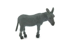 Toy Donkey, Rubber Animal, Realistic, Figure, Model, Kids, Gift, 2" CH710 BB174